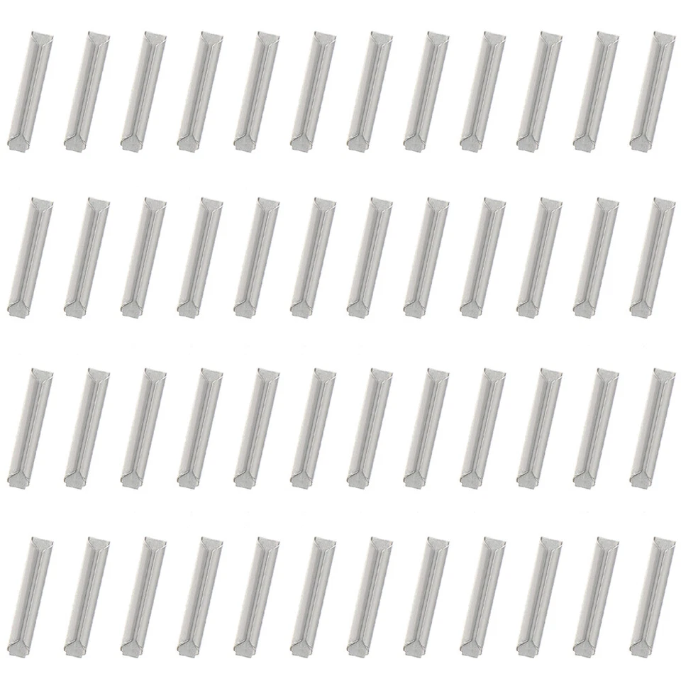 GD02 50pcs HO OO Scale 1:87 Metal Track Fishplates Rail Joiners for Code 100 - Image 1 of 4