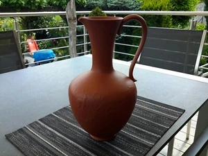 Alte große Wormser Terra Sigillata Reliefvase Henkelvase Vase signiert - Bild 1 von 7