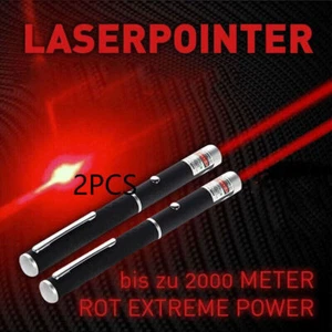 Laserpointer Grün Rot, bis 1000 M sichtbarer Punkt <1 mW Class 2 Sicher - Bild 1 von 20