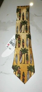 DE COLECCIÓN TOMMY BAHAMA TABLAS DE SURF CORBATA DE SEDA NUEVA CON ETIQUETAS 3 1/2" DE ANCHO - Imagen 1 de 5