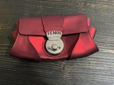 Vtg Fendi Leather Zucchino Compilation Clutch Purse - Image 1 of 4