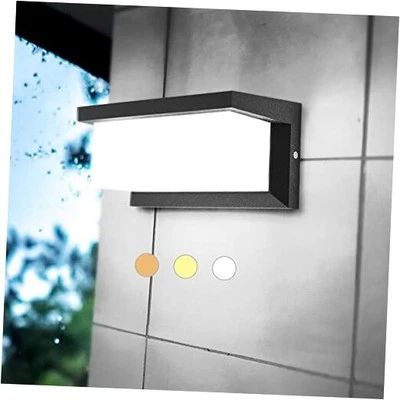 Luces de exterior montadas en la pared, aplique LED moderno pared exterior 3CCT-convexo-1 pieza Foto 1 de 4