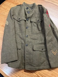 Chaqueta Uniforme WW1 US 32ª División Artillería Cuartel General Primera Guerra Mundial - Imagen 1 de 8