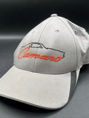 Gorra Chevrolet Chevy Camaro Silhouette gris ajuste flexible L/XL Foto 1 de 4