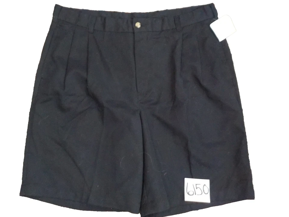 NWT Russell Athletics Men's Double Pleated Black Shorts Size 36 (36x13) - Image 1 of 3