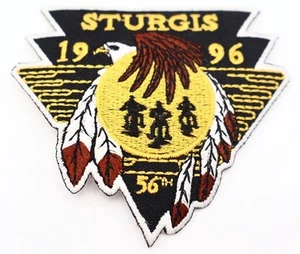 1996 STURGIS 56th Annual Bike Week Iron On Patch - Picture 1 of 4