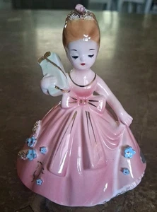 Vintage Geburtstag Mädchen mit rosa Kleid Erich Stauffer S8684  - Bild 1 von 7