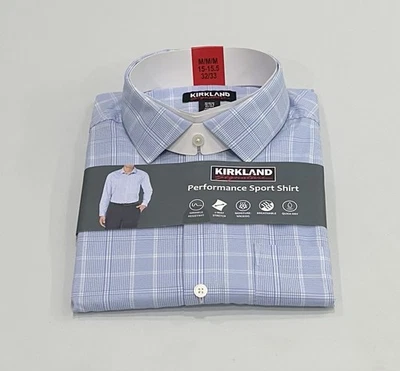 Camisas deportivas de rendimiento Kirkland Signature para hombre, multicolor, M (15-15,5, 32/33) Foto 1 de 4