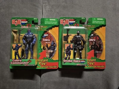 GI Joe Vs Cobra Spy Troops Snake Eye & Cobra Commander 2003 New Sealed - Image 1 of 4