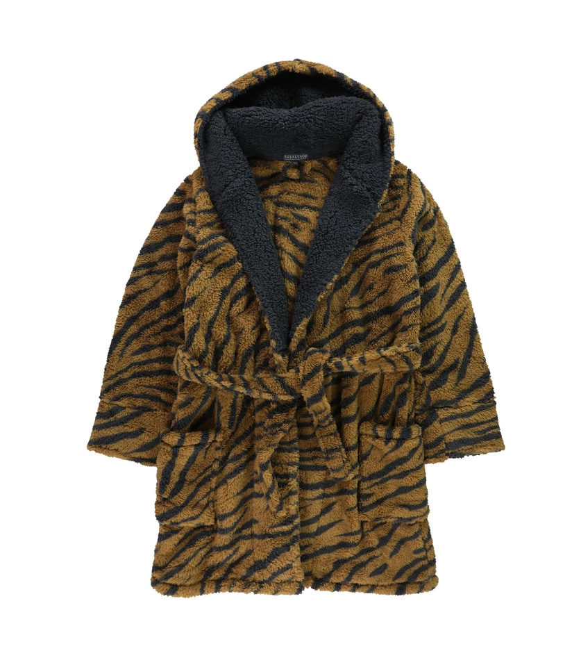 P.J. Bata de lana animal con capucha Salvage para mujer Foto 1 de 1