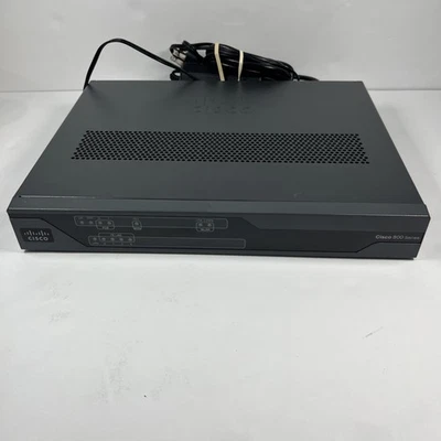 Cisco 881W 4-Port 10/100 Wired Router, 800 Series, PoE, w/AC Adapter - Image 1 of 4
