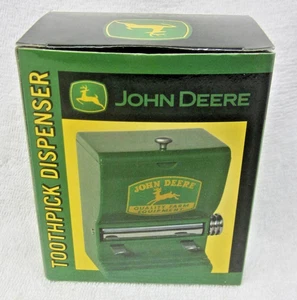 NEW 2003 John Deere Toothpick Dispenser Holder GREEN Twist Roller JD Old Logo - Picture 1 of 3