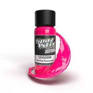 Spaz Stix Hot Pink Fluorescent Airbrush Ready Paint 2oz Bottle SZX02000 02000 - Picture 1 of 1