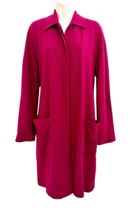 Company by Ellen Tracey Damenmantel Wollmischung Größe 12 Magenta Boardroom Chic - Bild 1 von 10