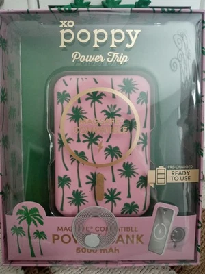 XO POPPY Palmeras Power Trip Magsafe Compatible POWER BANK 5000 mAH NUEVO EN CAJA Foto 1 de 4