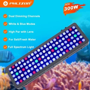 Dimmable 300W Marine Led Aquarium Light Reef Coral Tank Saltwater Fish Grow Lamp - Picture 1 of 12