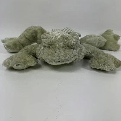 Bearington Colección Bebé Rana Sapo Peluche Lovey Satén Vientre Cinta Verde Foto 1 de 4