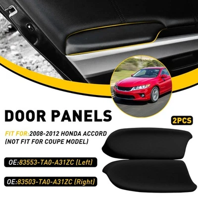 Panel de puerta NEGRO reposabrazos delantero derecho y para Accord Honda Crosstour 3,5 L 2008-2014 Foto 1 de 4