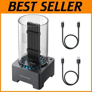 Fast USB 3.2 Gen2 M.2 NVMe PCIe SSD Enclosure with Cooling Fan and 10Gbps Speed - Picture 1 of 11