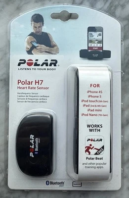 Polar H7 蓝牙心率传感器和黑色表带 Med-XXL 9204430 — 第 1/2 张图片