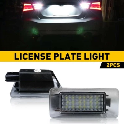 For 2021-up Nissan Rogue 2 PCS License Plate Lights White LED Canbus 6000K Super - Image 1 of 4