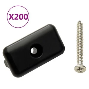 Clip per Decking con Viti 200 pz in Plastica e Acciaio Inox vidaXL - Foto 1 di 7