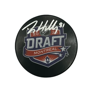 Dylan Holloway St Louis Blues Autogramm 2020 NHL Draft Puck - JSA COA - Bild 1 von 3