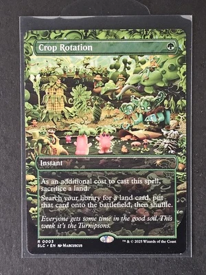 MTG Crop Rotation (R 0003) Borderless Non-foil SLC: An Encyclopedia Of Magic  - Image 1 of 2