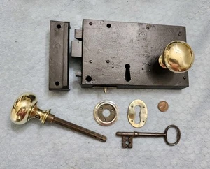 Colonial Box Lock English LH Restored 7 Inch - Picture 1 of 4