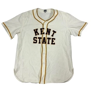 Ebbets Field Flannels Kent State Wool Jersey Men's XL Embroidered Spellout - Picture 1 of 8