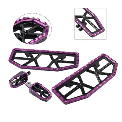 Fahrer Beifahrer Fußrastenpedale Schz+Lila für Harley Electra Road Glide FLTRU - Bild 1 von 4