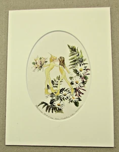 Cornish Pixies Flower Meanings l by Just Jean Mounted Print - Picture 1 of 1