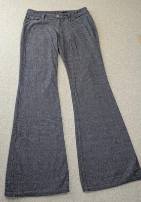 Pantalones de mezclilla Joes para mujer 25 azules cambray pierna ancha acampanados peso ligero 100 % algodón Foto 1 de 4