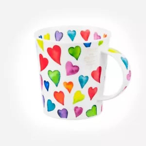Brand New Dunoon Lomond Warm Hearts Fine Bone China Mugs Made in the UK - Picture 1 of 2