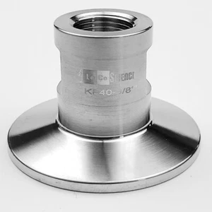 KF-40 NW-40 3/8" NPT (BUCHSE) Adapter Vakuumbeschlag SS304 LoCo SCIENCE!! - Bild 1 von 7