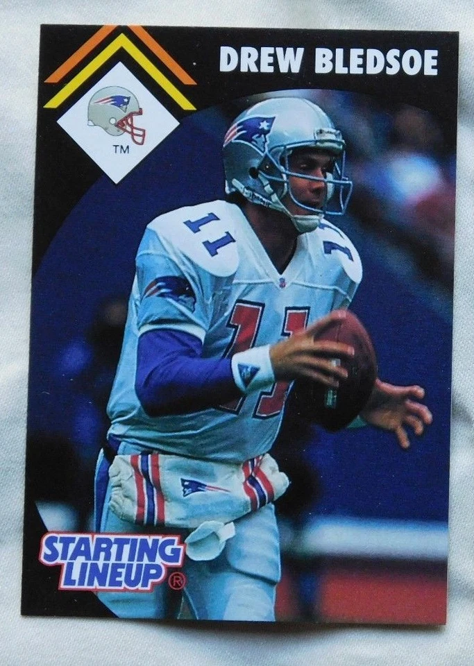 1995 Starting Lineup Drew Bledsoe Patriots Football Card - Image 1 of 1