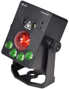 QTX TetraCube Rechargeable 4-in-1 Portable Effect Light DJ Disco Party Stage - Picture 1 of 6