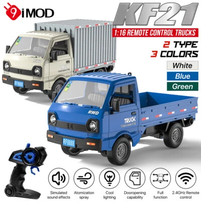 KF21 Mini Drift Truck 1:16 Climbing Pickup 2WD Remote Control Van w/ LED Lights - Image 1 of 4