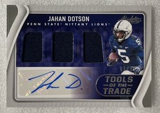 2022 Panini Chronicles Absolute Draft Picks JAHAN DOTSON Triple Patch Auto 61/99
