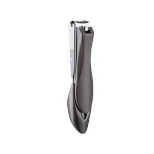 Anzailala Nail Cutter Fingernail Toenail Clipper Black Stainless Steel - Picture 1 of 7