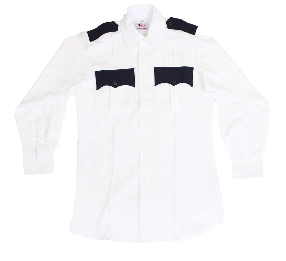 Camisa uniforme manga larga dos tonos primera clase Foto 1 de 4