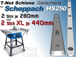 T-Nut Schiene Gleitschiene f. Scheppach HS250 , Bau Schiebeschlitten - Picture 1 of 6