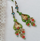 Early Michal Negrin Earrings Victorian Lady Romantic Chandelier Shabby Chic Long