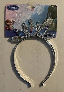 Nuevo vestido de plástico con tiara congelada de Disney para niñas - Imagen 1 de 3