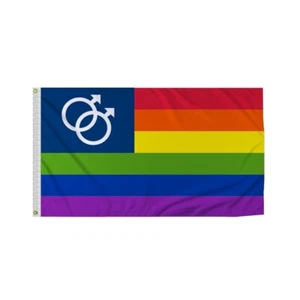 PromoPatriot's Double USA Mars LGBT Pride Flagge - mehrere Größenvariationen für Stolz - Bild 1 von 9