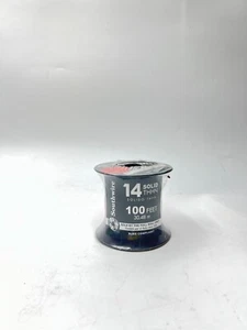 SOUTHWIRE Red Solid Copper Insulated Wire THHN THWN AWM 14 Awg 100 Feet 600 volt - Picture 1 of 4