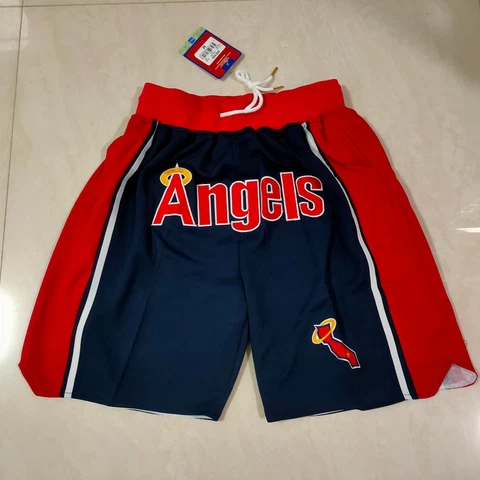 Los Angeles Angels Baseball Shorts Men's Stitched Pants with Pockets S-3XXL Cover