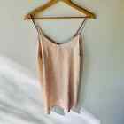 Forever 21 Size M Nude 90'S Silky Slip Dress Cami Dress Night Out Or Lining