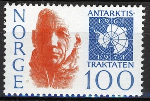 89 Noruega 1971, NK 676, MNH, Tratado Antártico Roald Amundsen, SC #578, MI 629. - Imagen 1 de 1