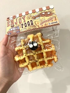 Squishy Food Bread Waffle Slow Rising Squeeze Stress Relief Toys - Picture 1 of 1